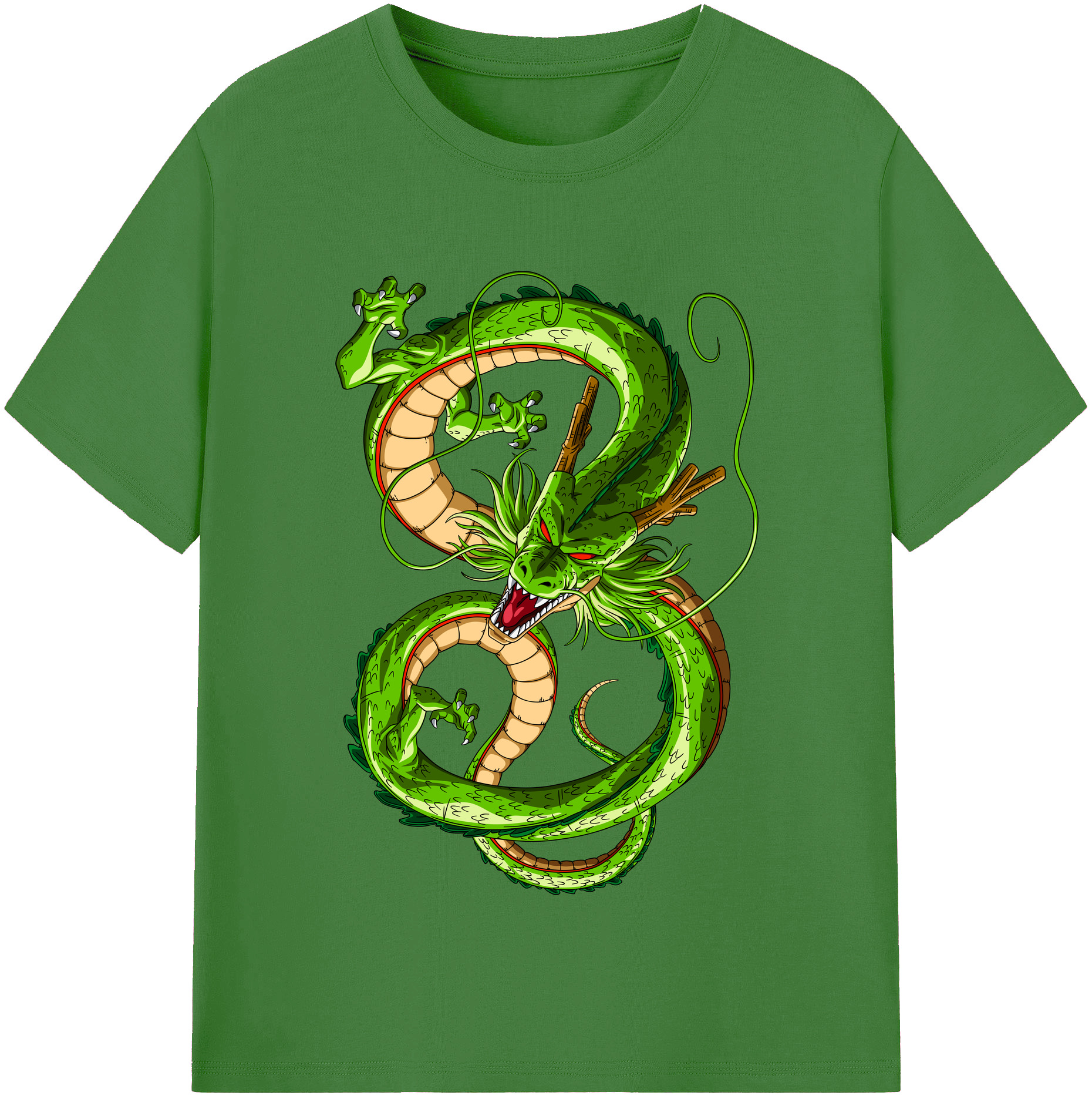 （画像用） ドラゴンボール 神龍 シェンロン DRAGON BALL Shenron レディースカジュアルプリントTシャツ（綿100％）